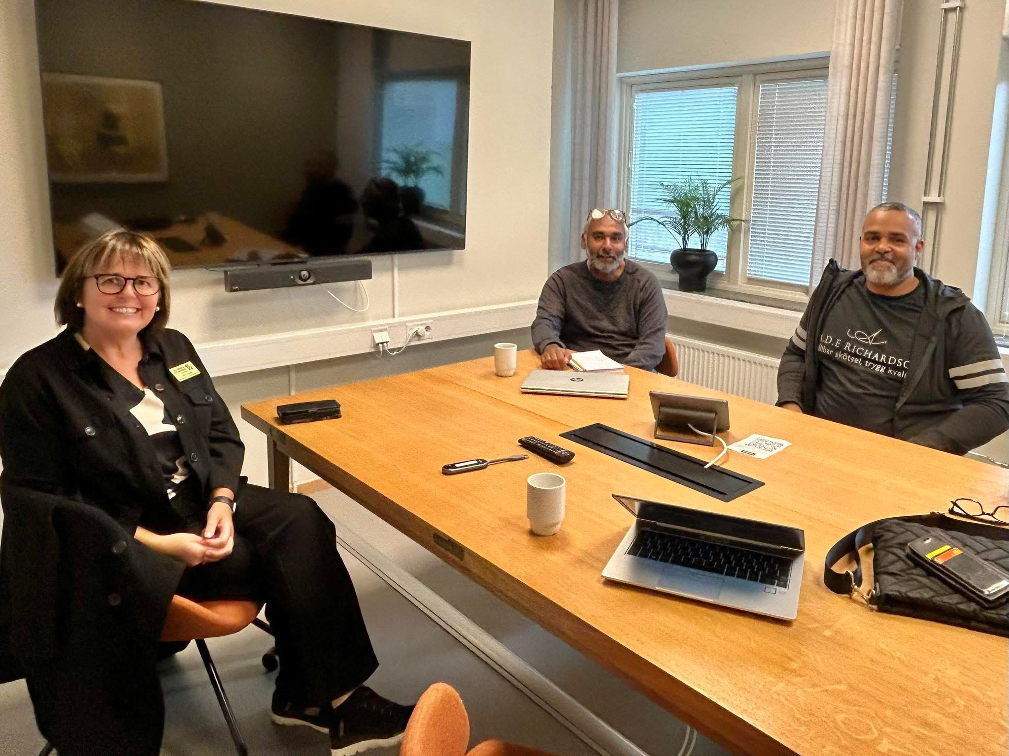 Representanter från skola, arbetsliv och A.D.E Richardson i samverkan